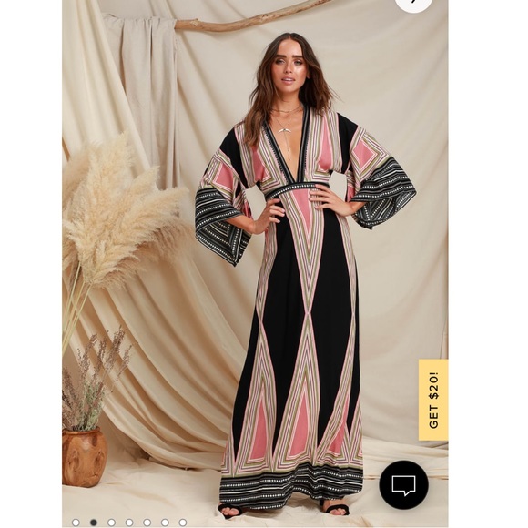 Lulus Dresses & Skirts - LULU’S Montecito Black Print Maxi Dress SIZE: XS